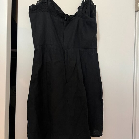 Reformation Reid Dress in Black - Picture 3 of 4